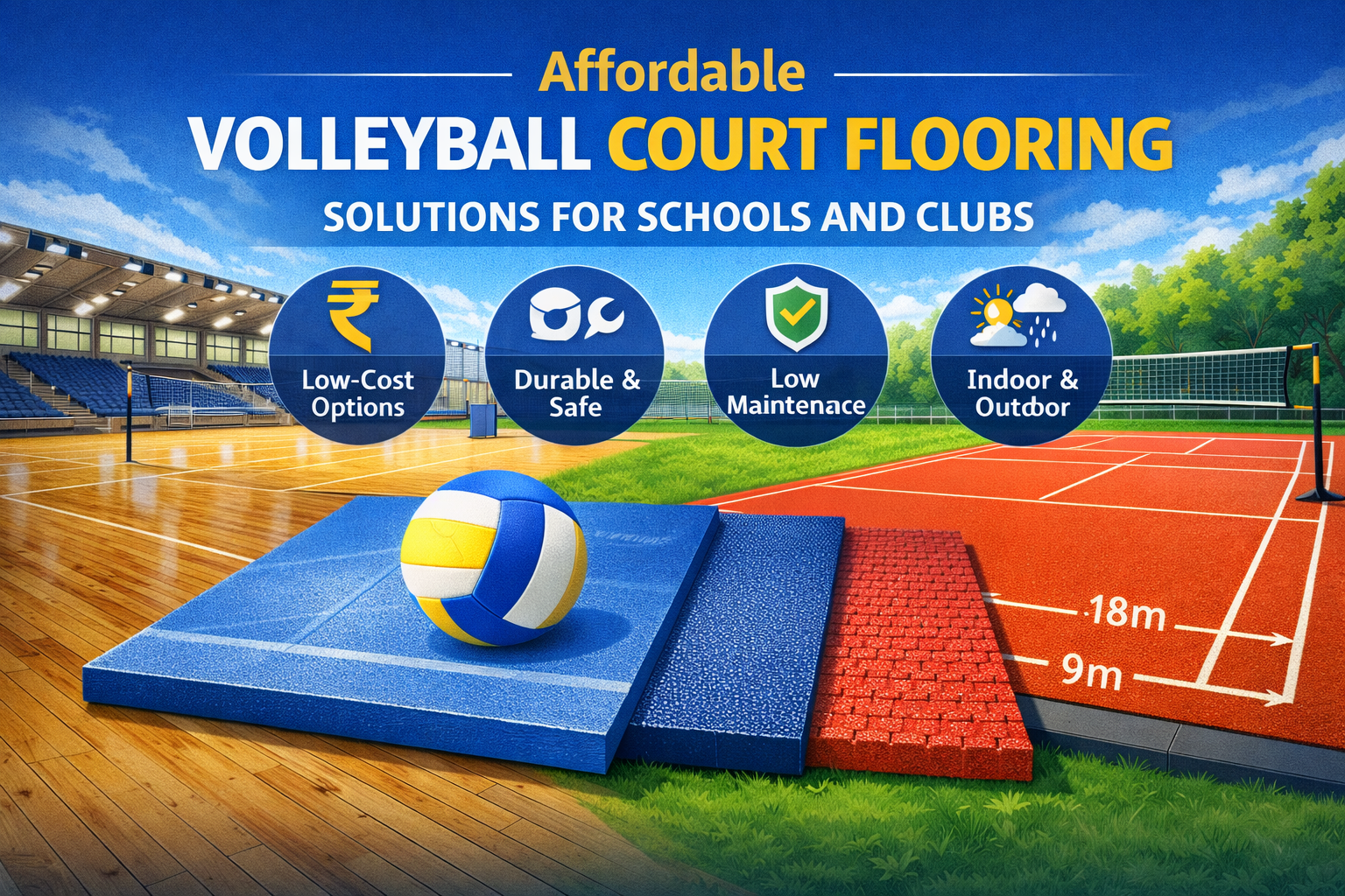 volleyball court flooring